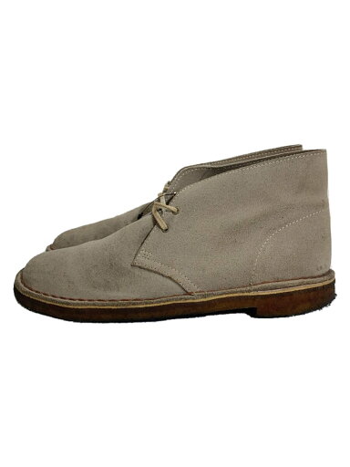 【中古】Clarks◆チャッカブーツ/US8/BEG/スウェード【シューズ】 【中古】Clarks◆チャッカブーツ/US8/BEG/スウェード【シューズ】