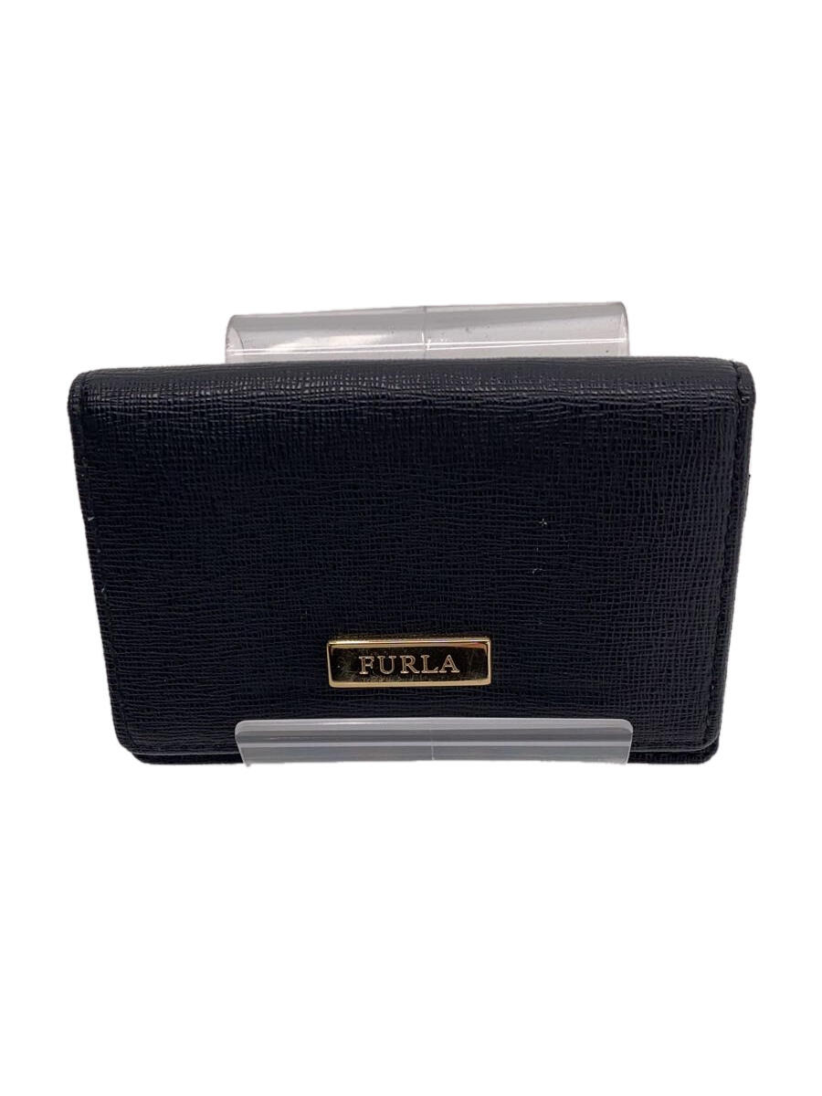 【中古】FURLA◆カードケース/--/BLK/