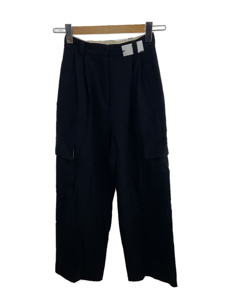 【中古】Sea Room lynn◆アルガンオイルカーゴスラックス/S/ポリエステル/BLK/無地/004240049【レディースウェア】