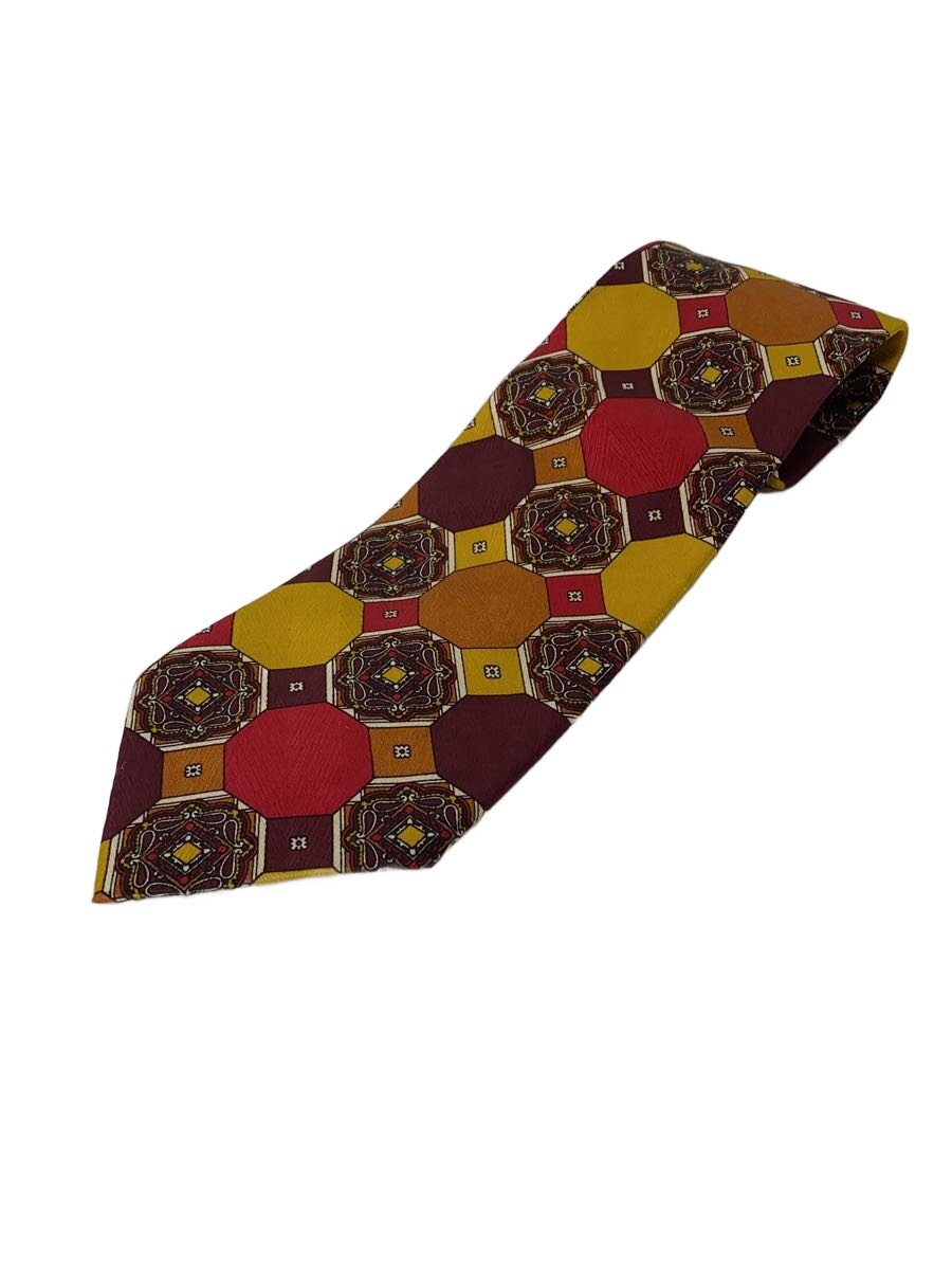 【中古】VERSACE◆ネクタイ/シルク/マルチカラー/総柄/メンズ【服飾雑貨他】