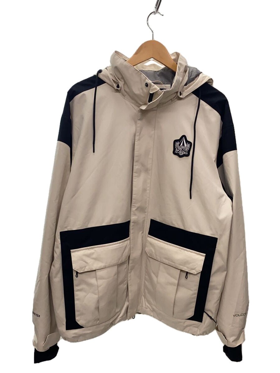 【中古】VOLCOM◆ウェアー/L/WHT/H0652301/GORE-TEX JACKET【スポーツ】