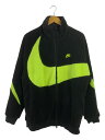 【中古】NIKE◆フリースジャケット/XXL/ポリエステル/BLK/BQ6546-017/BIG BSWOOSH BOA JACKET【メンズウェア】