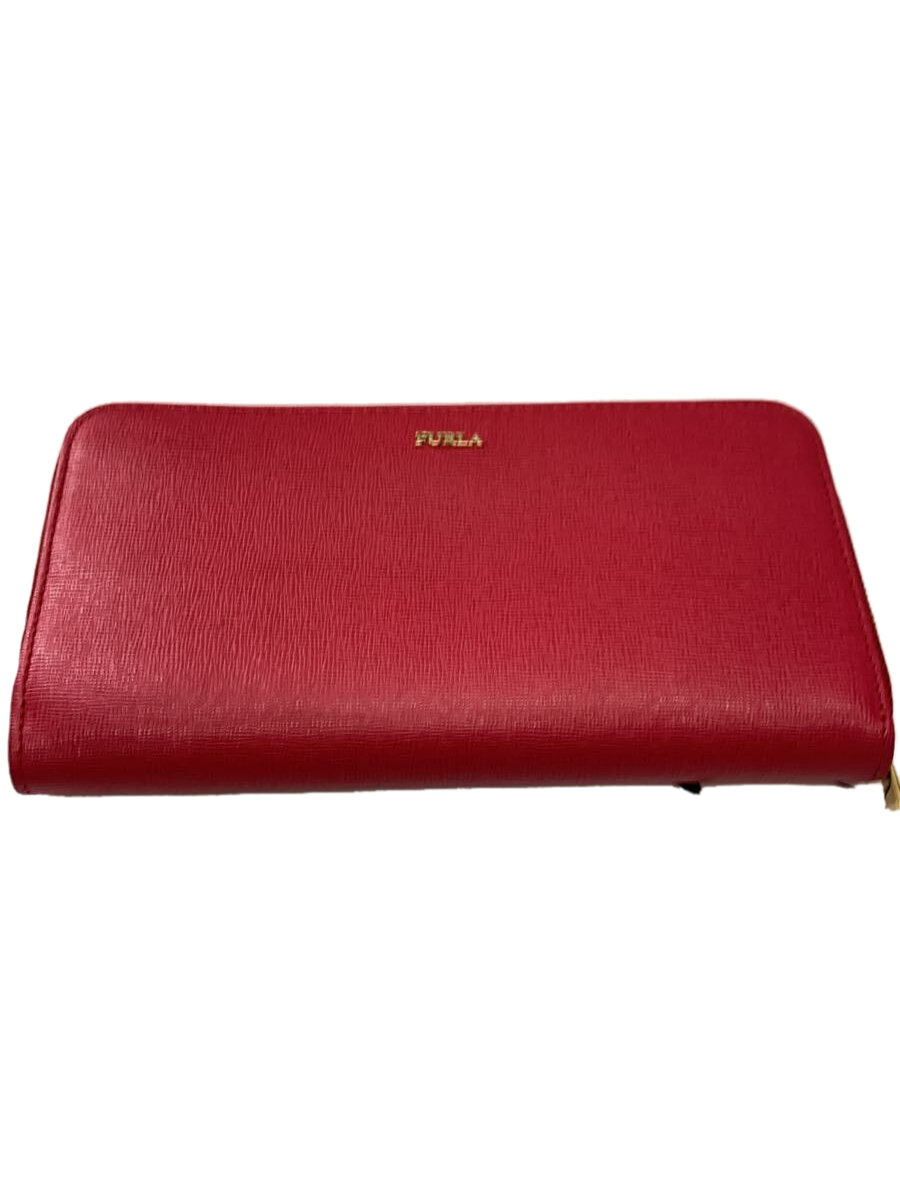 【中古】FURLA◆長財布/--/RED/レディース【服飾雑貨他】