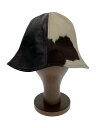 【中古】SOLARIS&CO.◆×HOLSTEIN×HORSEHIDE/TULIP HAT/EGGMAN/ブラウン/ホワイト/アニマル/メンズ【服飾雑貨他】