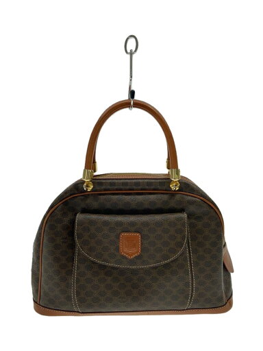 【中古】CELINE◆バッグ/レザー/BRW/総柄/マカダム柄【バッグ】 【中古】CELINE◆バッグ/レザー/BRW/総柄/マカダム柄【バッグ】