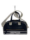 【中古】Christian Dior◆ヴァイブミディアム/ボストンバッグ/レザー/ブラック/クリスチャンディオール【バッグ】