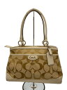 【中古】COACH◆内側汚れ有り/ハンドバッグ/キャンバス/BEG/総柄/J1220-F19725【バッグ】(4)