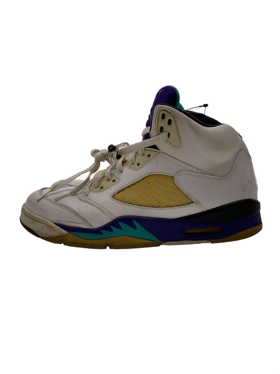 NIKE◆AIR JORDAN 5 RETRO/エアジョーダンレトロ/ホワイト/136027-108/27cm/WHT