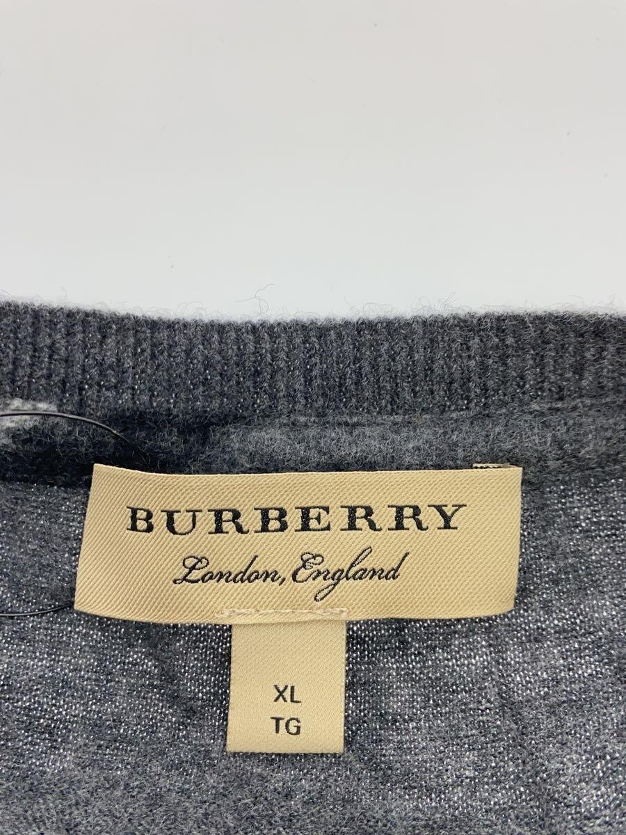 中古 BURBERRY LONDON ニット・セーター(薄手) XL ウール GRY メンズウェア jumblestore-37842208 2nd STREET 楽天市場店 サンプル画像3