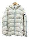 【中古】MAMMUT◆ダウンジャケット/L/ナイロン/WHT/11013-00711/Xeron IN Hooded Jacket AF【レディースウェア】