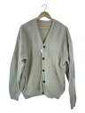 【中古】crepuscule◆カーディガン(厚手)/2/コットン/BEG/1903-002【メンズウェア】