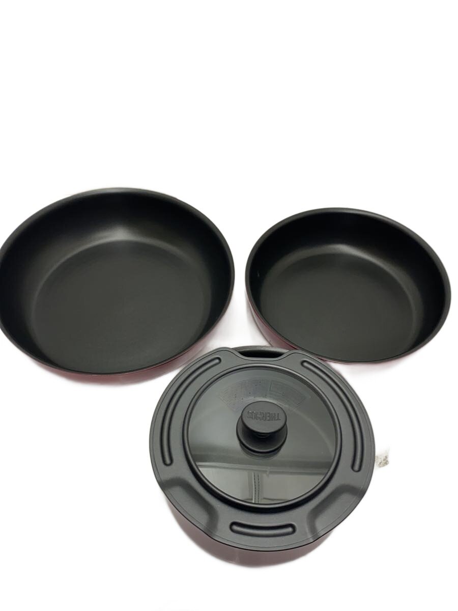 【中古】THERMOS◆フライパン/5点セット/RED/KSD-5A//【キッチン用品】
