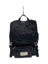 【中古】beautiful people◆リュック/ナイロン/BLK【バッグ】