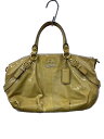 【中古】COACH◆ハンドバッグ/エナメル/YLW【バッグ】