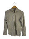 【中古】BORRIELLO◆長袖シャツ/14.5/コットン/BRW/ストライプ//【メンズウェア】(4)