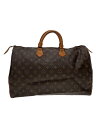 【中古】LOUIS VUITTON◆2)スピーディ40_モノグラム・キャンバス_BRW/PVC/BRW【バッグ】