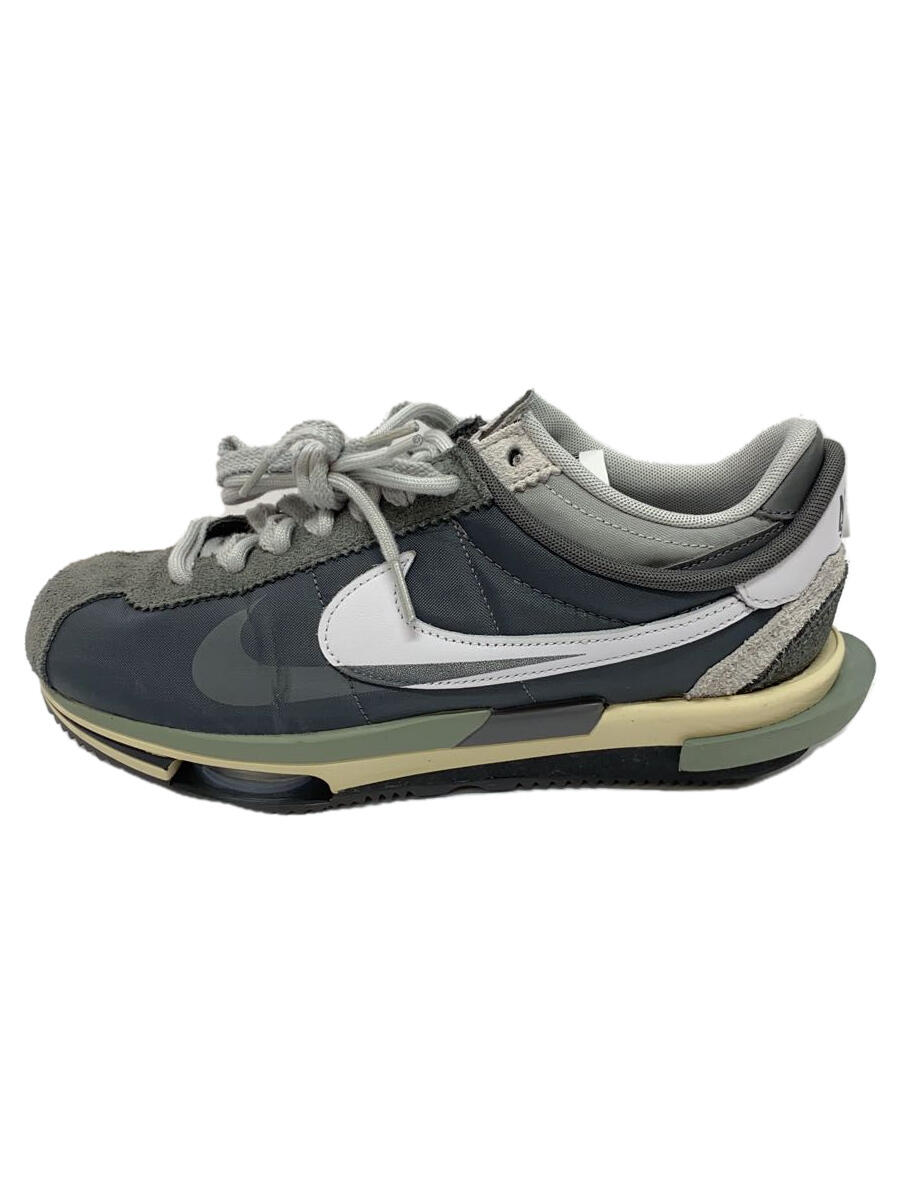 【中古】NIKE◆SACAI X ZOOM CORTEZ_サカイX ZOOM コルテッツ/27.5cm/GRY【シューズ】