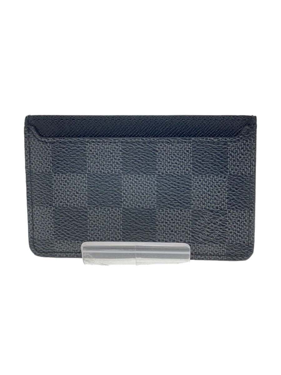 【中古】LOUIS VUITTON◆ポルト・カルト・パンス_ダミエ・コバルト_NVY/--/NVY/メンズ【服飾雑貨他】