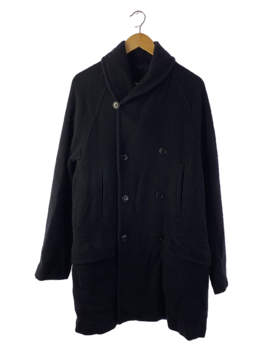 【中古】COMOLI◆コート/2/カシミア/ブラック/無地【メンズウェア】
