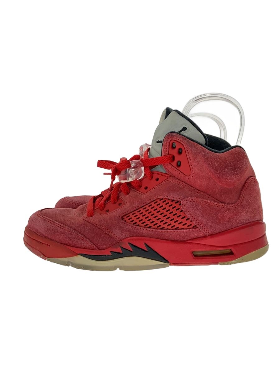 NIKE◆AIR JORDAN 5 RETRO/エアジョーダンレトロ/レッド/136027-602/26.5cm/RED