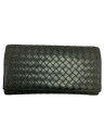 【中古】BOTTEGA VENETA◆ボッテガヴェネタ/B01035533J/コンチネンタルウォレット/長財布/レザー/グレー/レディース【服飾雑貨他】(4)