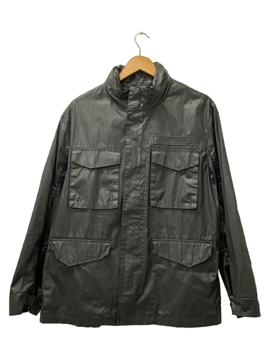 【中古】ARMANI EXCHANGE◆ジャケット/--/コットン/ブラック/無地【メンズウェア】