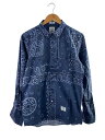 【中古】BEDWIN & THE HEARTBREAKERS◆長袖シャツ/4/コットン/BLU【メンズウェア】