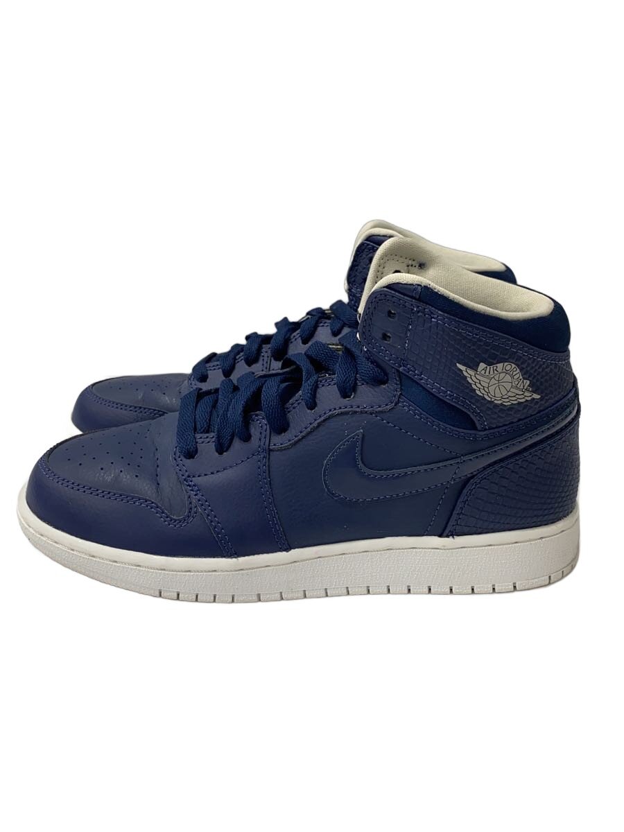 NIKE - 【中古】NIKE◆ハイカットスニーカー/24cm/NVY/ネイビー【シューズ】