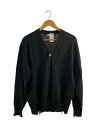 【中古】LOEFF◆カーディガン(薄手)/1/リネン/BLK/8883-106-0033【メンズウェア】