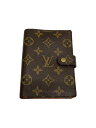 【中古】LOUIS VUITTON◆アジェンダPM_モノグラム_BRW/レザー/BRW/総柄/メンズ【服飾雑貨他】