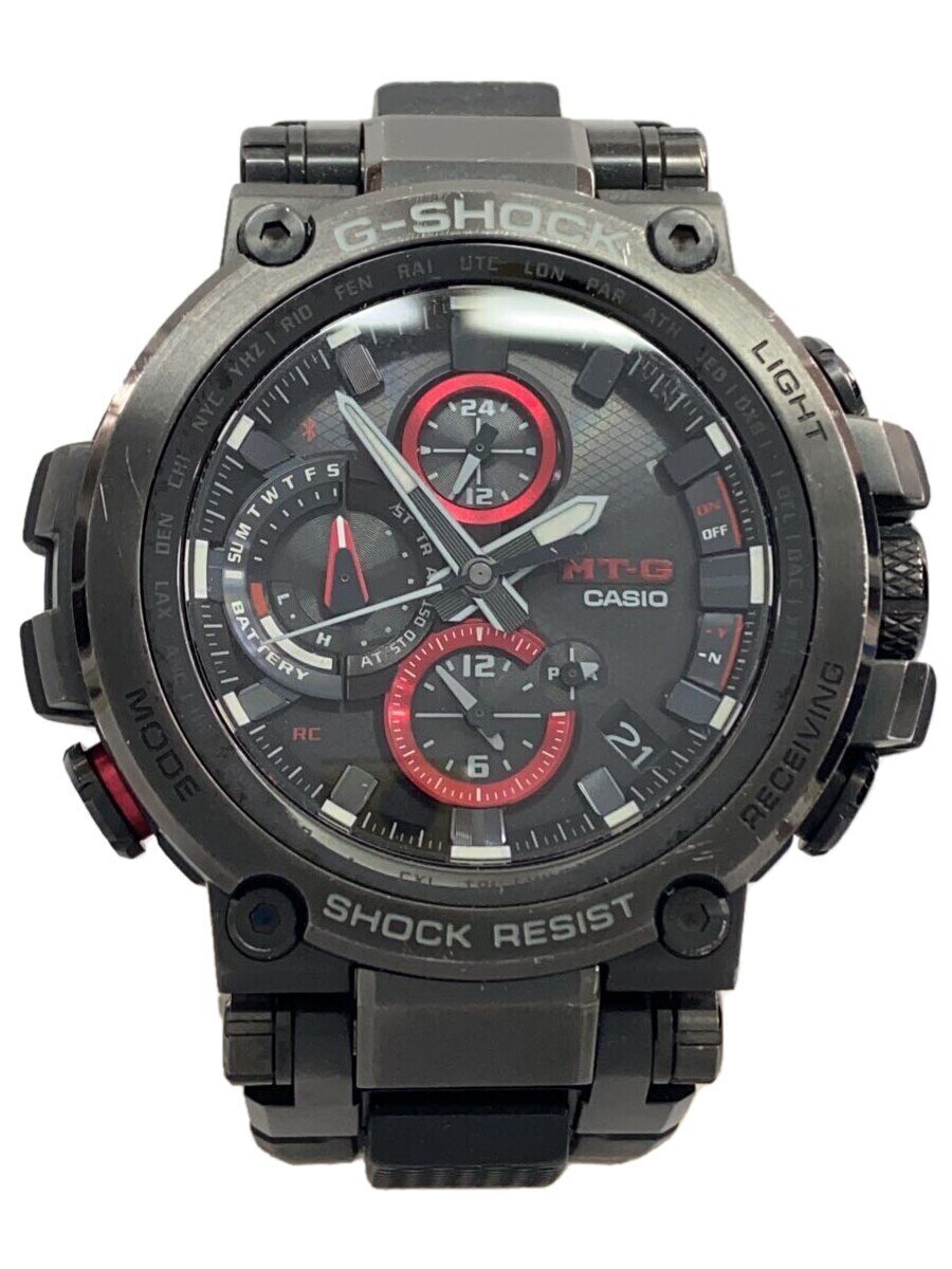 【中古】CASIO◆ソーラー腕時計・G-SHOCK/アナログ/BLK//【服飾雑貨他】