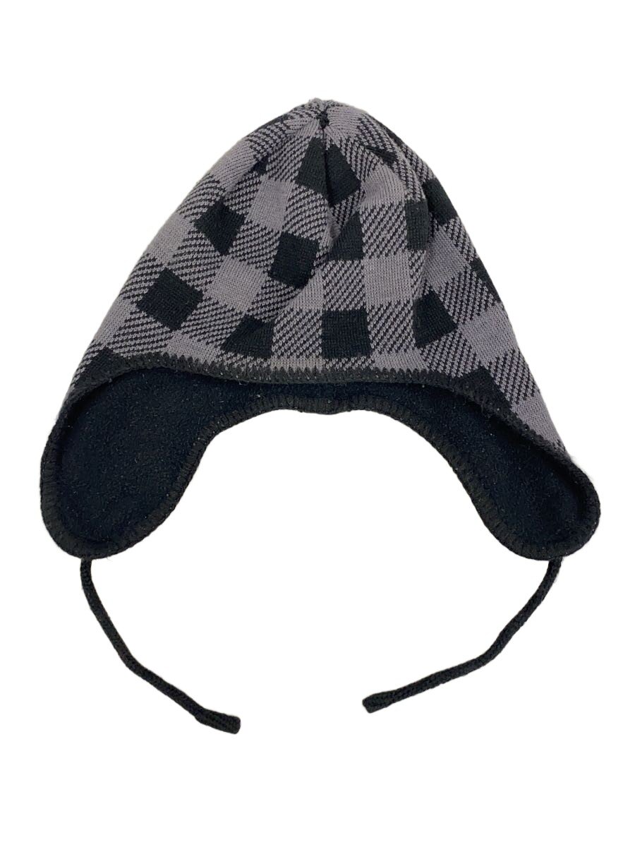 【中古】Supreme◆ニットキャップ/--/アクリル/GRY/チェック/メンズ//【服飾雑貨他】