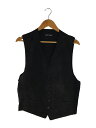 【中古】ISSEY MIYAKE◆ベスト/ジレ//L/シルク/ブラック/ME-31-FE003【メンズウェア】(4)