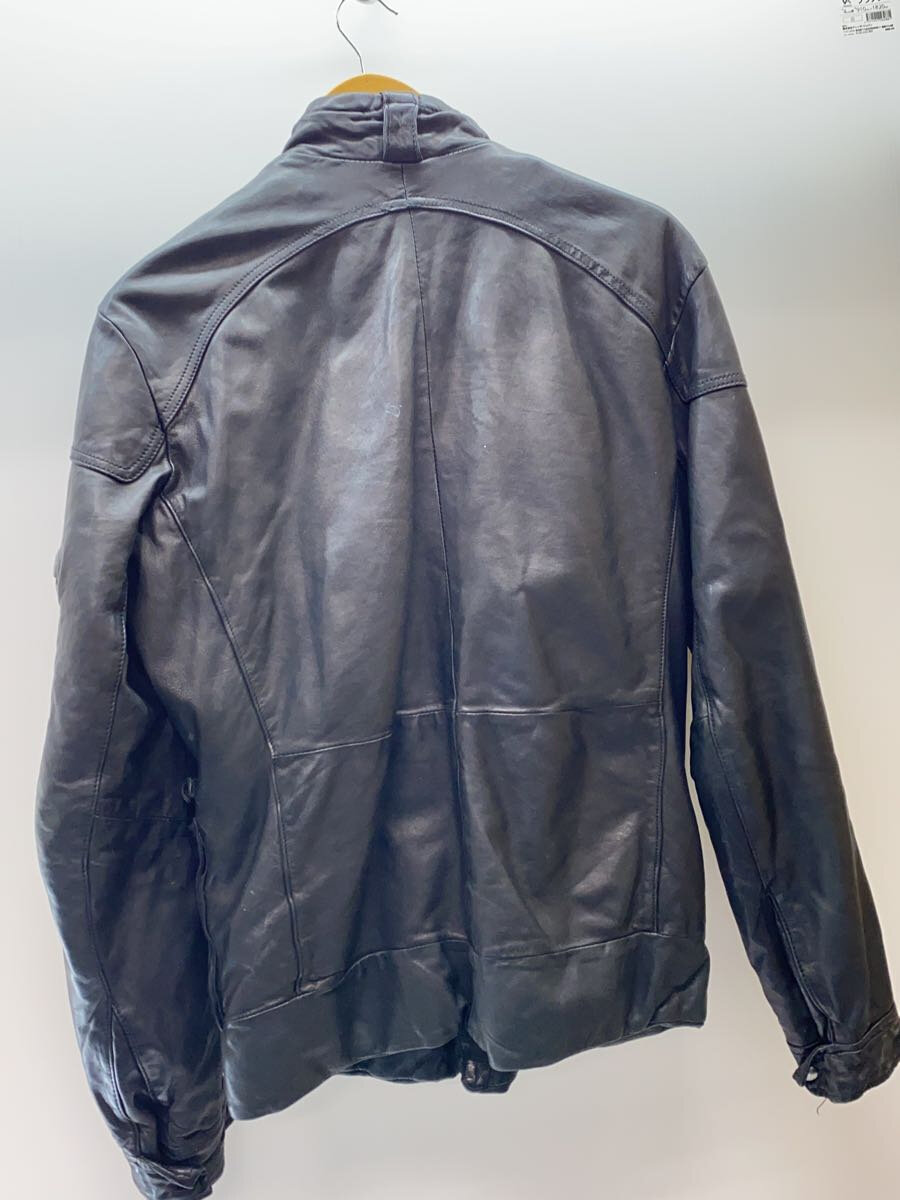【中古】レザージャケット・ブルゾン/M/羊革/BLK/無地【メンズウェア】