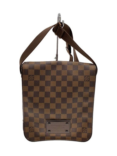 【中古】LOUIS VUITTON◆ブルックリンPM_ダミエ・エベヌ_BRW/PVC/BRW【バッグ】 【中古】LOUIS VUITTON◆ブルックリンPM_ダミエ・エベヌ_BRW/PVC/BRW【バッグ】