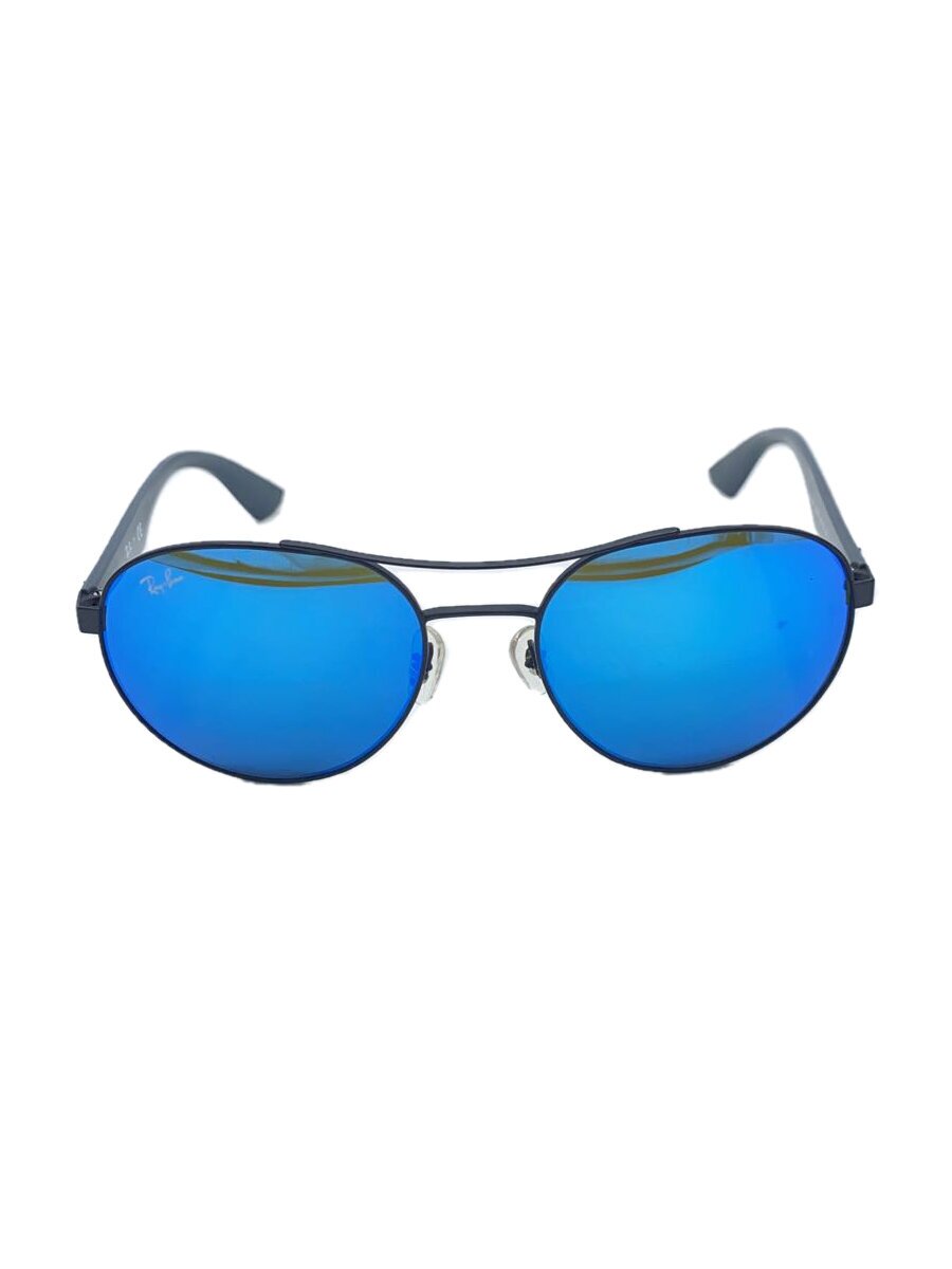 【中古】Ray-Ban◆サングラス/ブラック/ブルー/メンズ/RB3536【服飾雑貨他】