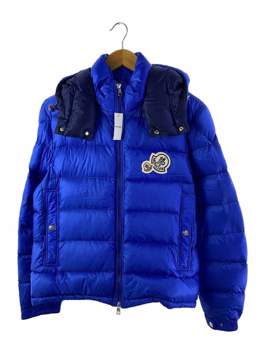 【中古】MONCLER◆ダウンジャケット/2/ナイロン/BLU/D20914181149 53334 2018【メンズウェア】