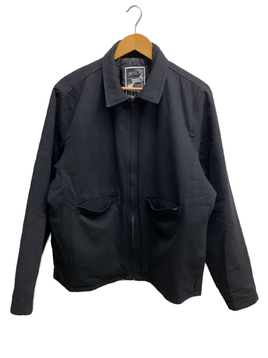 【中古】HUF◆HUF MASON REVERSIBLE SHACKET/M/コットン/BLK/無地/BU00219【メンズウェア】