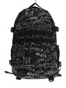 【中古】X-girl◆リュック/ナイロン/BLK/総柄/105205053001【バッグ】
