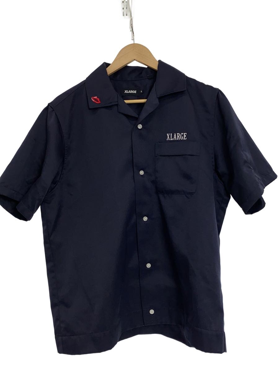 X-LARGE◆半袖シャツ/20SS/OPEN COLLER CASINO/M/ポリエステル/NVY/101202014008