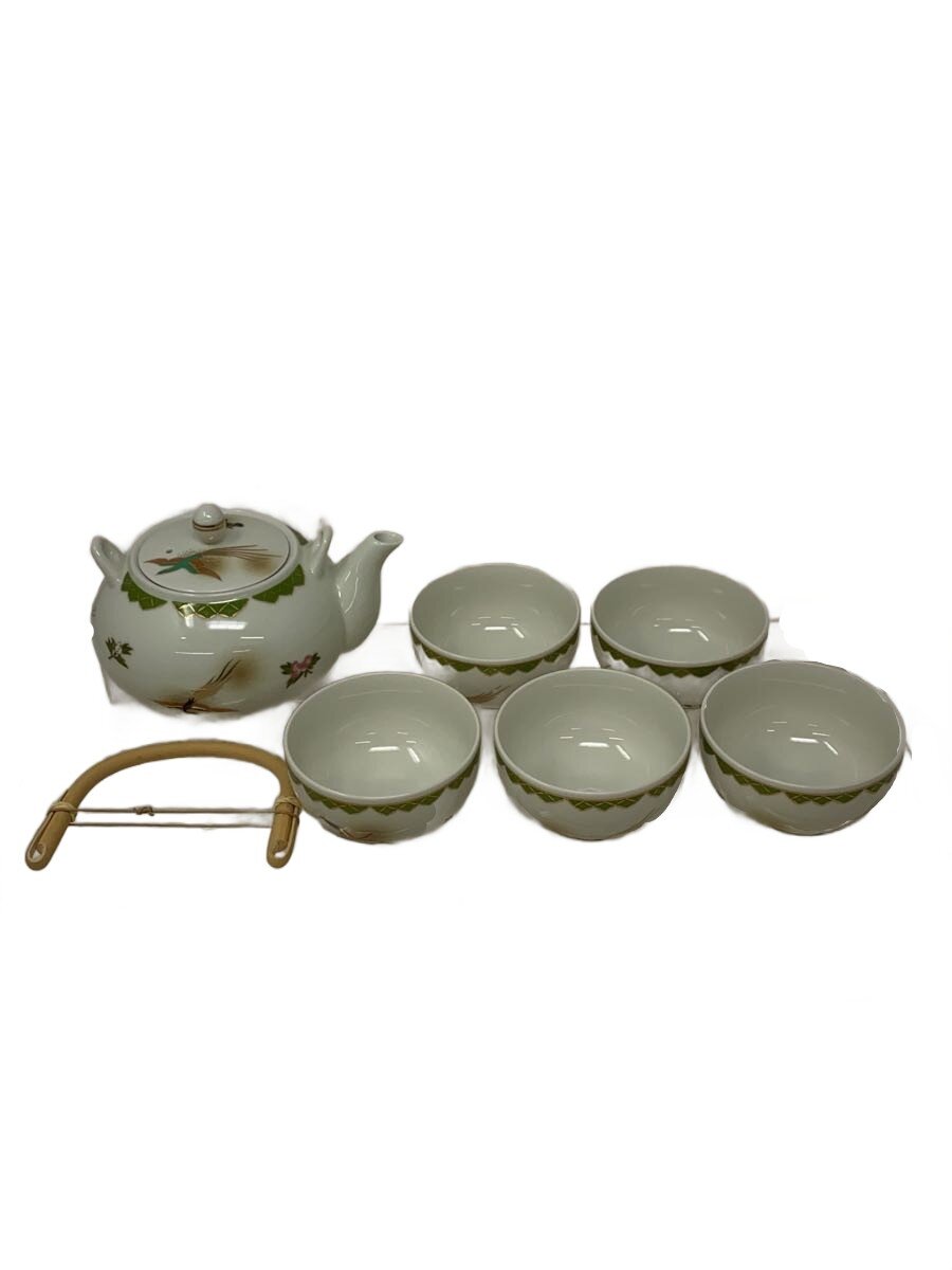 Rakuten - 【中古】明治記念館謹製/和食器その他/6点セット/WHT/有田焼/金鳥文茶器【キッチン用品】