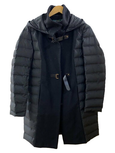 【中古】LAUREN RALPH LAUREN◆ロングダウンジャケット/M/ポリエステル/ブラック/ヨゴレ有【レディースウェア】 【中古】LAUREN RALPH LAUREN◆ロングダウンジャケット/M/ポリエステル/ブラック/ヨゴレ有【レディースウェア】