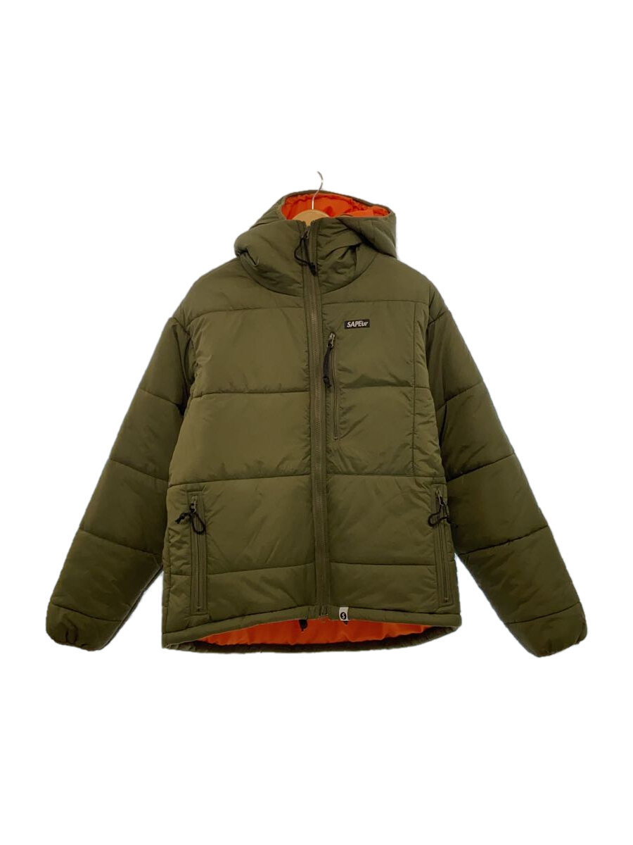 【中古】A Elegantes SAPEur◆N-23D/中綿ジャケット/L/ナイロン/カーキ/04270523【メンズウェア】