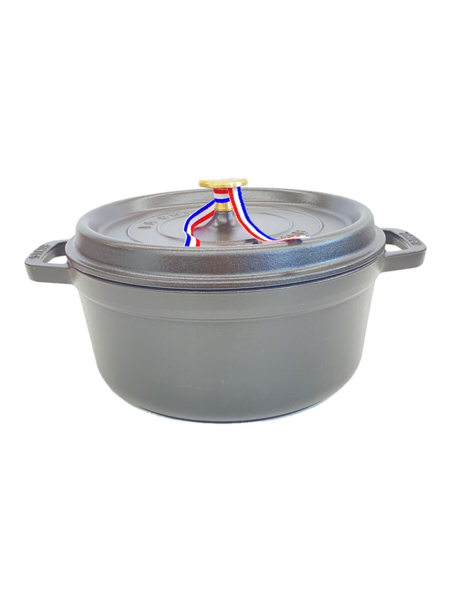 【中古】Staub◆鍋/サイズ:24cm/BLK/40500-241【キッチン用品】