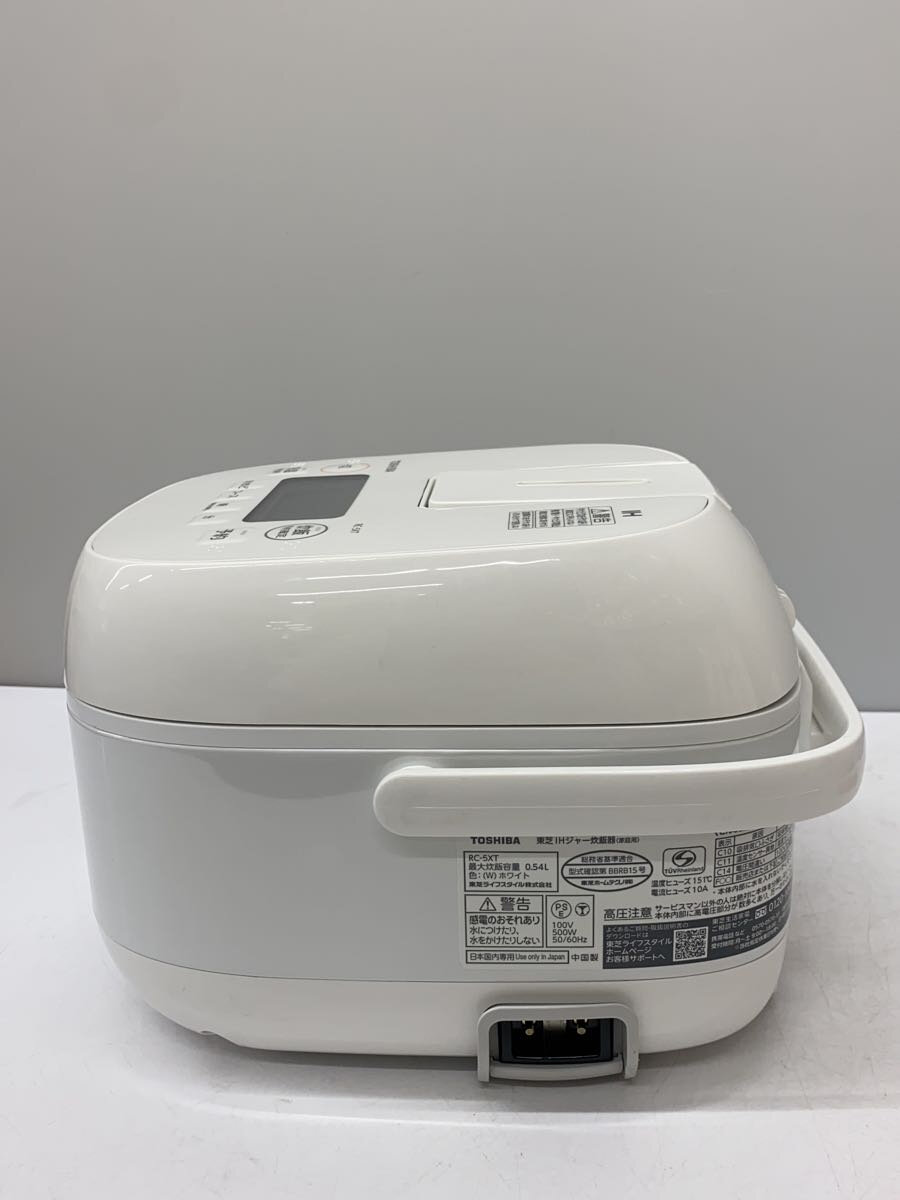 【中古】TOSHIBA◆炊飯器 RC-5XT(W)【家電・ビジュアル・オーディオ】