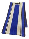 【中古】LOUIS VUITTON◆マフラー/ウール/BLU/メンズ【服飾雑貨他】