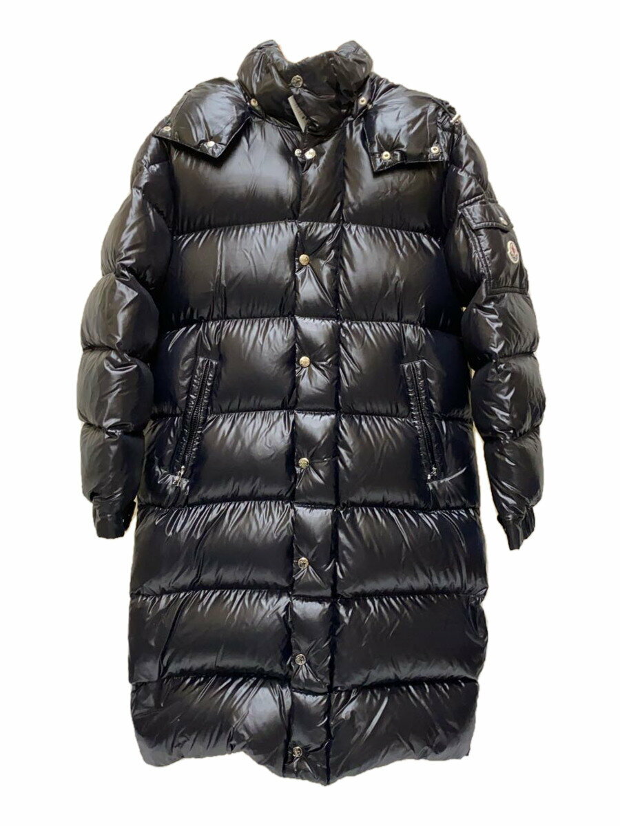 【中古】MONCLER◆コート/1/ナイロン/BLK/E20914236105 C0081【メンズウェア】