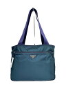 【中古】PRADA◆トートバッグ/ナイロン/GRN/無地【バッグ】
