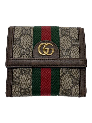 【中古】GUCCI◆2つ折り財布/PVC/BRW/総柄/メンズ【服飾雑貨他】 【中古】GUCCI◆2つ折り財布/PVC/BRW/総柄/メンズ【服飾雑貨他】
