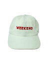 【中古】the Weeknd◆× ’47キャップ/--/コットン/WHT/メンズ【服飾雑貨他】